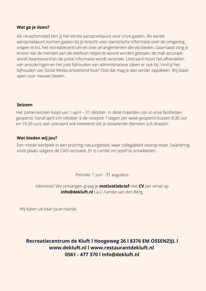 _Vacature medewerker receptie 2025